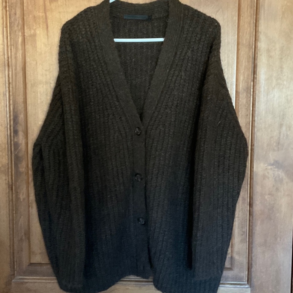 Jenni Kayne Cocoon Cardigan.  Brown.  Recycled Cashmere.  Size M.  NWOT.